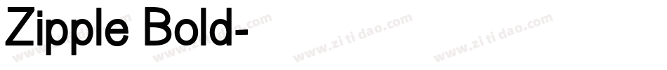 Zipple Bold字体转换